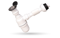 Single sink bottle trap